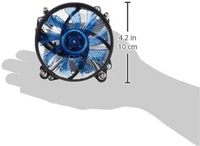 Refroidisseur de processeur LED CC-06B pour Einex LGA115x Desktop - 20dBA silencieux, débit d'air de 45 CFM, construction en aluminium et cuivre, certifié ISO 9001