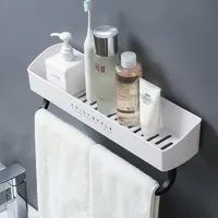High Quality Vacuum Suction Cup Basket Bathroom Storage Corner Holder Shower Caddy Cosmetic Holder Bathroom Organizer