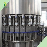 Ligne de production complète de remplissage de bouteilles PET, machine de remplissage automatique de jus alcalin minéral pur 3 en 1, usine