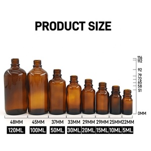 Phổ biến nhất 5ml 10ml <span class=keywords><strong>15ml</strong></span> 20ml 30ml 50ml 100ml 120ml hổ phách chăm sóc da thủy tinh tinh dầu Chai nhỏ giọt - Product Image 5