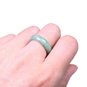 Natuurlijke 13Mm Tot 22Mm Groene Myanmar <span class=keywords><strong>Jade</strong></span> <span class=keywords><strong>Ring</strong></span> Voor Paar - Product Image 2