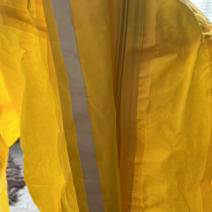 Todos los tamaños Mono desechable SMS Amarillo Ropa DE SEGURIDAD traje mono desechable - Product Image 3