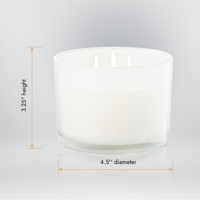 Bougie en pot de luxe personnalisable à 3 mèches, brûle toute la journée, idéale pour les cadeaux de pendaison de crémaillère, salon, chambre à coucher