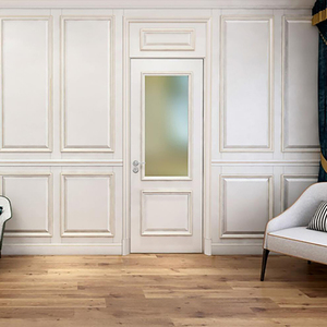 Puerta Interior Pintada en Blanco OPPOLIA, Diseño Contemporáneo, Estilo Shaker <span class=keywords><strong>Sauerland</strong></span>, Puertas Interiores de Madera para Casa E1 - Product Image 2