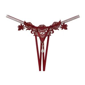 String sexy avec pendentif en strass, dentelle brodée, lingerie exotique, culotte à paillettes, sous-vêtements érotiques, vêtements de nuit - Product Image 1