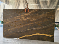 Grandes dalles de quartzite cuir de bronzite naturelle du Brésil, granit brun Cabernet, pour comptoirs modernes sur mesure, îlots, tables et dessus de vanité