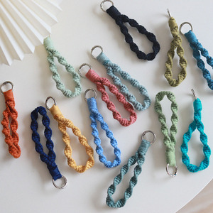 Mini <span class=keywords><strong>porte</strong></span>-clés <span class=keywords><strong>macramé</strong></span> breloques de sac simples pour téléphone de <span class=keywords><strong>porte</strong></span>-monnaie de voiture - Product Image 3