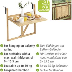 In bambù moderno <span class=keywords><strong>tavolo</strong></span> pieghevole <span class=keywords><strong>a</strong></span> <span class=keywords><strong>parete</strong></span> portatile facile Computer e <span class=keywords><strong>tavolo</strong></span> <span class=keywords><strong>da</strong></span> pranzo per bambini per uso <span class=keywords><strong>esterno</strong></span> - Product Image 4