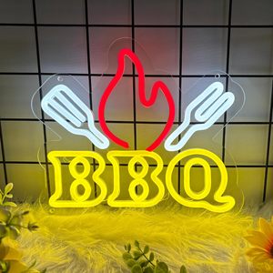 Letrero de Neón LED Personalizado para Barbacoa de Carne Asada, Letrero de Neón LED con Logotipo Comercial Personalizado para Tienda, Diseño de Decoración para Restaurante - Product Image 4