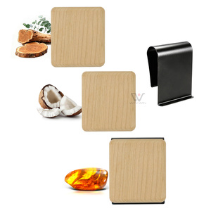 Diffuseur d'air frais pour voiture, clip magnétique carré gravé au laser personnalisé, détachable, parfum naturel, parfum longue durée - Product Image 2