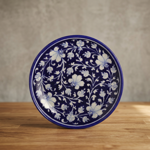 Handcrafted Premium <b>Ceramic</b> Wall <b>Plate</b> for Elegant Home and Office Decoration Featuring Intricate Artistic Floral Designs - Product Image 3
