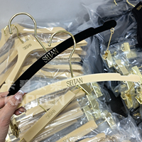 Cintre antidérapant en velours floqué pour lingerie, sous-vêtements, soutien-gorge, maillots de bain, avec logo personnalisé pour présentation en boutique, à un seul niveau