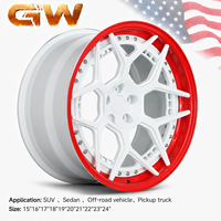 Rines de Aluminio Forjado de Alta Resistencia GW de 2 Piezas, 18-24 Pulgadas, Color Personalizado, PCD ET CB JWL DOT, para Modificación de Automóviles