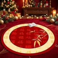 Tapis tissé à la machine de style chinois, motif Cent Bonnes Omelettes, en lin, imperméable, lavable, épais, pour salon, sensation haut de gamme, à suspendre