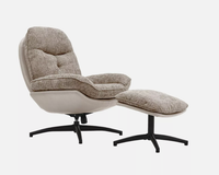 Chaise de bureau ergonomique pivotante à 360 degrés avec pédale | Chaise d'ordinateur pivotante réglable | Chaise de bureau pour la maison et le bureau
