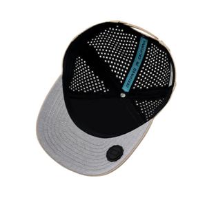 Gorra de Golf Personalizada OEM con Malla Perforada, Logotipo, 5 Paneles, Visera Ligeramente Curvada, Cierre a Presión, Parche de Goma Impermeable - Product Image 4