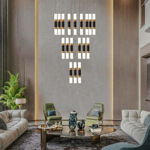 Zeal Lighting Lámpara colgante de isla de cocina de vidrio negro moderno regulable con estilo nórdico para uso en hoteles - Product Image 3