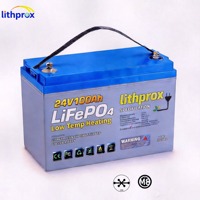 Batterie de traction pour chariot élévateur 24V 100AH à technologie LFP avancée, BMS intelligent, anti-vibration, pour équipement d'entrepôt, CE RoHS UN38.3 OEM