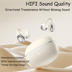 Écouteurs sans fil à clip d'oreille Bluetooth à conduction osseuse, haute qualité sonore, sportifs, avec suppression du bruit, sans fil, TWS - Product Image 4