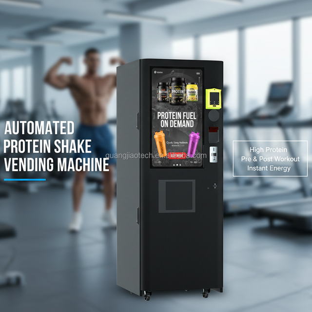 Commercial 32inch Touch Screen Protein Shake Vending Machine for Gym Automatic Self-Service Whey Powder Vending Machine