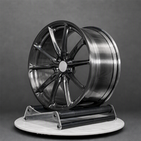 JOYEE Nouvelle jante en alliage d'aluminium forgé sur mesure 17-24 pouces 5x112 5x114.3 5x130 PCD Multi-branches Luxe Noir Concave pour Audi M3 M4