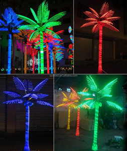 Trang Trí Tiệc LED Thắp Sáng Cây Cọ Với Dừa - Product Image 6