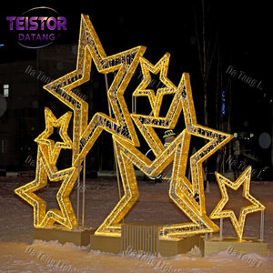 Arche lumineuse géante en forme d'étoile de Noël à LED pour centre commercial, place publique et exposition photo de Noël - Product Image 3