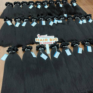 Extensión de cabello humano vietnamita crudo máquina de textura ondulada natural recta y natural trama doble de alta calidad - Product Image 4