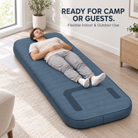 Matelas pneumatique individuel avec surface de sommeil lisse, lit d'appoint gonflable portable pour le camping et la maison, marque privée