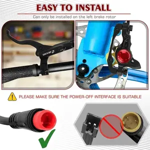 طقم فرامل قرص هيدروليكية من ZOOM للدراجة الهوائية، مكابح بضغط الزيت ثنائية المكبس للدراجات الجبلية والكهربائية والسكوتر - Product Image 5