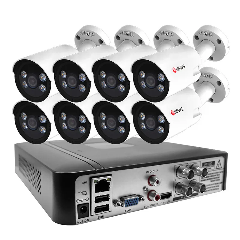 Bán Hot PoE AHD 8 kênh HD 2MP Camera CCTV Kit 8CH an ninh Hệ thống camera
