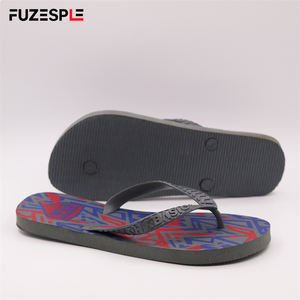 Kırmızı mavi tasarım ile <span class=keywords><strong>2025</strong></span> şık geometrik desenli terlik rahat kaymaz plaj erkek spor parmak arası terlik erkekler için - Product Image 3