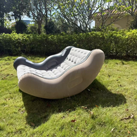 Fauteuil à bascule gonflable pour enfants personnalisé, marque Enqiao, avec pompe à air électrique et design portable pour salon et fêtes