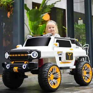 2024 New Style Big Size 4WD Double Door 2 Seater 12V Kids Electric Toy Cars Ride-on Car For Kids 2-13 Years Old To Drive