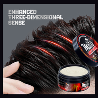 Black Tech Hair Spider Wax tira en Silk Men Web-Producto de arcilla de estilo resistente