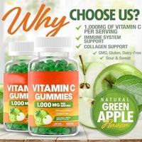 Gommes à la vitamine C pour adultes et enfants, complément de vitamine C pour une peau saine, soutien immunitaire, soutien du collagène, gommes à la vitamine C