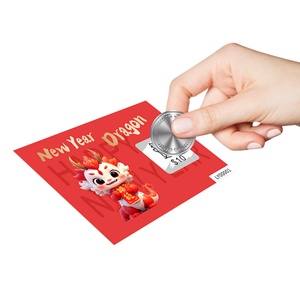 Black Core Paper Factory Wholesale Paper Multi- Pin <b>Scratch</b> Lottery Card Printing Lottery <b>Scratch</b> Card - Product Image 1