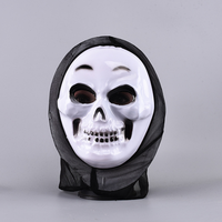 Masque en plastique personnalisé avec logo et capuche noire, masque de cosplay d'horreur pour la Nuit des Sifflements