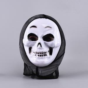 <span class=keywords><strong>Masque</strong></span> <span class=keywords><strong>en</strong></span> plastique personnalisé avec logo et capuche noire, <span class=keywords><strong>masque</strong></span> de cosplay d'horreur pour la Nuit des Sifflements - Product Image 5