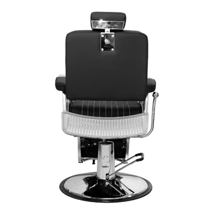 Silla de peluquería de cuero reclinable SW Belmont con función de masaje Silla de peluquero de cuero sintético para salón o uso doméstico - Product Image 3