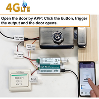 Abrepuertas Automático 4G LTE, Abrepuertas Eléctrico para Garaje, Control Remoto por Aplicación, SMS, Llamada, Interruptor de Relé GSM