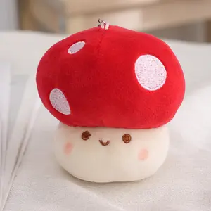 Mushroom Keychain Plush Toy Soft Stuffed Doll Mushroom Plush Toys Cute Stuffed Dolls For Kid Gift