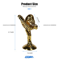 Ornement de capot rétractable Spirit of Ecstasy en composite de silice doré, mascotte de capot avant pour Rolls Royce OE 51137307270