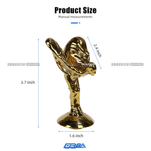 เครื่องประดับฝากระโปรงรถแบบยืดหดได้ Spirit Of Ecstasy ทำจากซิลิกาคอมโพสิตสีทอง สำหรับ Rolls Royce OE 51137307270 - Product Image 5