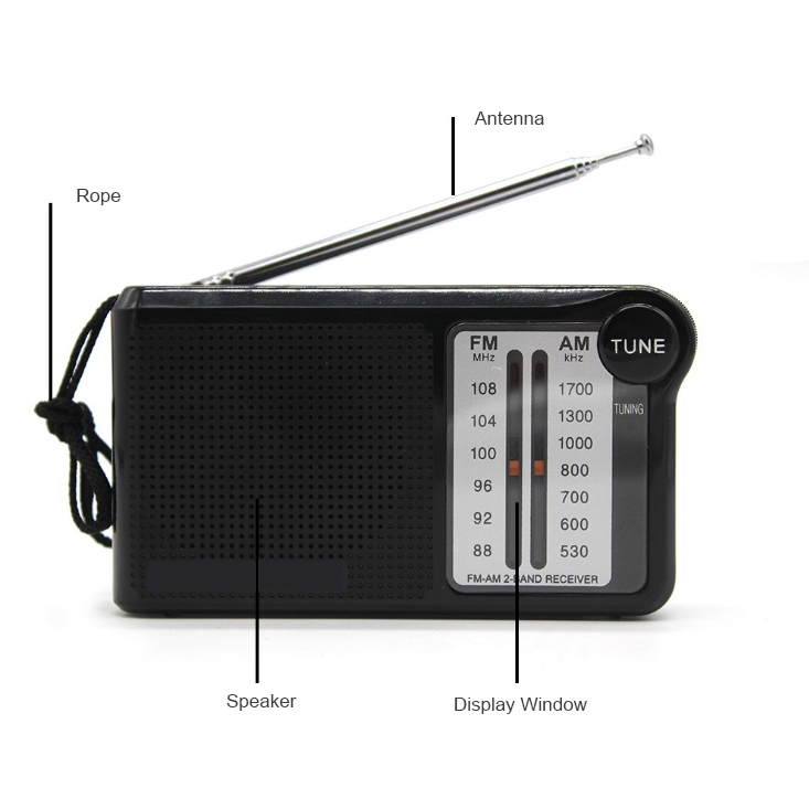 Radio De Poche Am Fm Radio Portable Am Fm Avec Puce Dsp, Son Stéréo