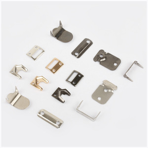 Ayarlanabilir pirinç Metal kanca-ve-döngü raptiye batı pantolon askısı görünmez toka çıtçıt özel çanta parçaları aksesuarları - Product Image 5