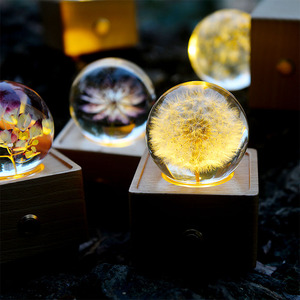 Articles les plus tendances en ce moment nouvelle idée de nouvelle entreprise pour les produits en ligne boule de cristal veilleuse fleur cadeau - Product Image 6
