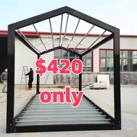 Paquet plat à énergie solaire pré-fabriqué détachable 10ft Tiny House Modular HomePrefab Ship Shipping Container Frame Kit 20ft 40ft