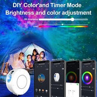 Projecteur d'étoiles intelligent WiFi Tuya pour les fêtes, contrôle par application, projecteur de nébuleuse intelligent pour la maison, fonctionne avec Google Home Alexa