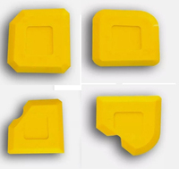 Kit de spatules articulées (4 pièces) pour jointoiement et application de silicone – Outils de profilage et de lissage pour mastic silicone